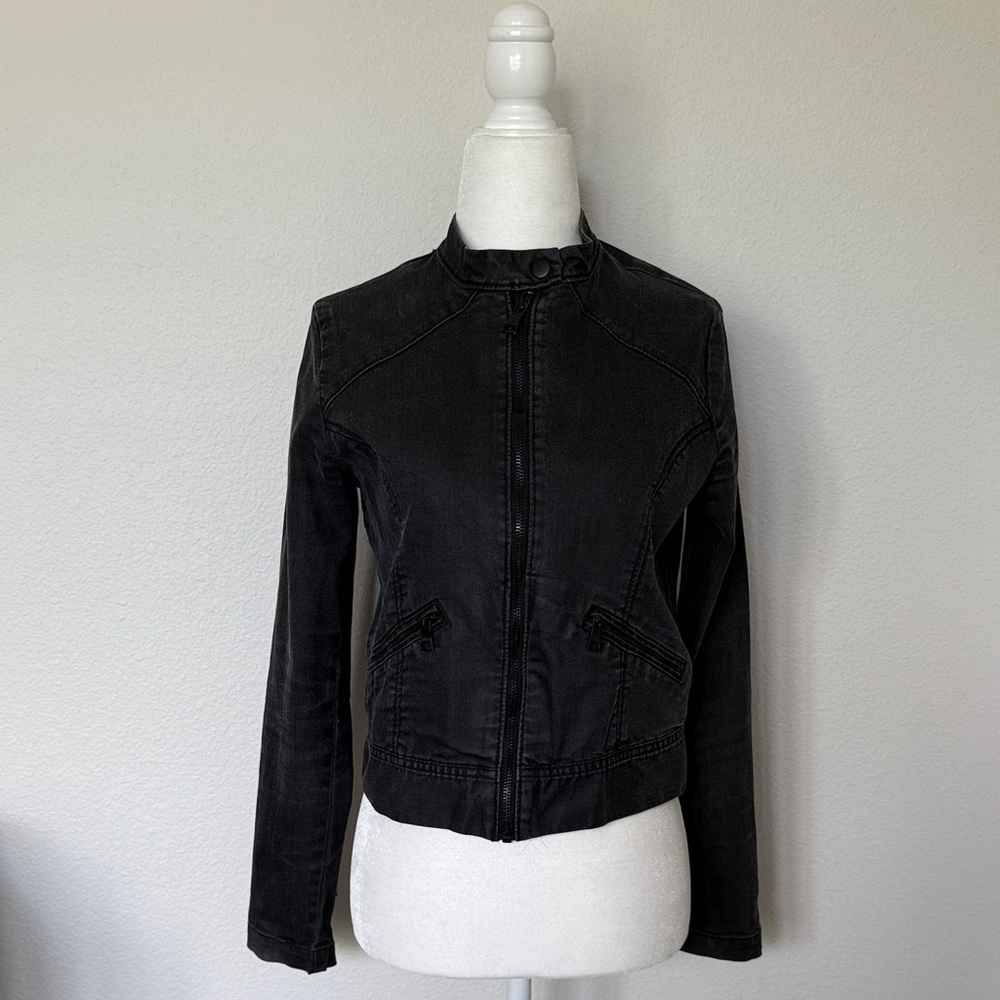 Banana Republic Black Jean Jacket